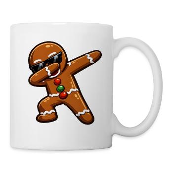 Dabbing Lebkuchenmann - Tasse - Weiß - Rechts