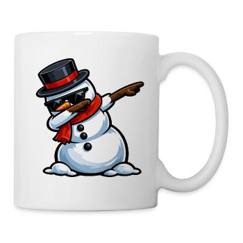 Dabbing Schneemann - Tasse - Weiß - Rechts