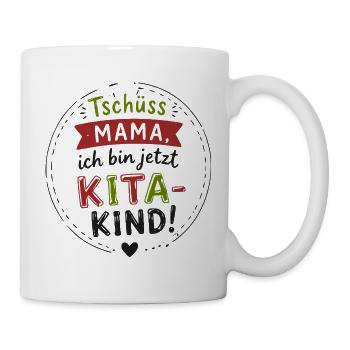 Kita Kind Abschied Motiv - Tasse - Weiß - Rechts