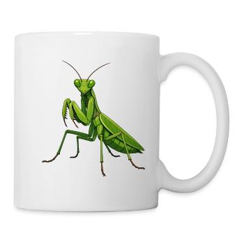 Gottesanbeterin - Tasse - Weiß - Rechts