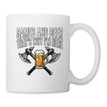 Mittelalter Axt Spiele Bier - Tasse - Weiß - Rechts