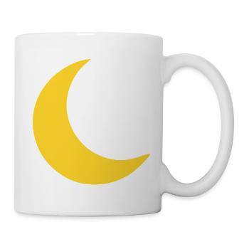 Mond Sichel Gelb - Tasse - Weiß - Rechts