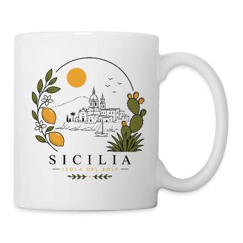 Sizilien Küstenidylle - Tasse - Weiß - Rechts