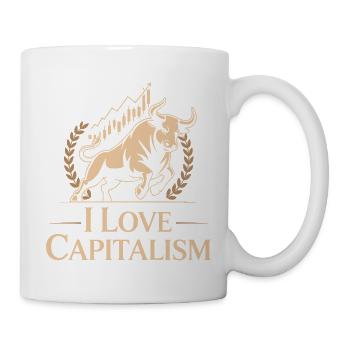 I Love Capitalism Unternehmer Aktien Kapitalismus - Tasse - Weiß - Rechts