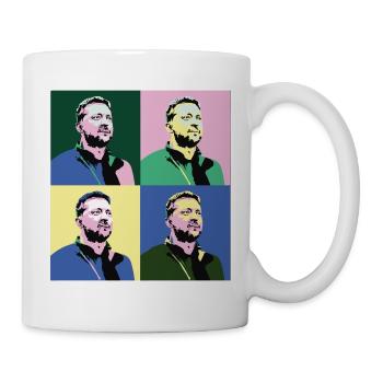 Selenskyj Pop-Art - Tasse - Weiß - Rechts