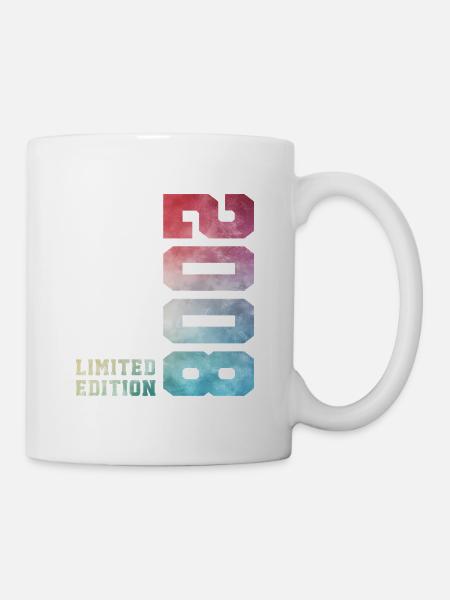 18. Geburtstag Limited Edition 2008 Jahrgang 2008 - Tasse - Weiß