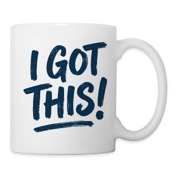 Ich schaffe das! Motivationsbürste - Tasse - Weiß - Rechts