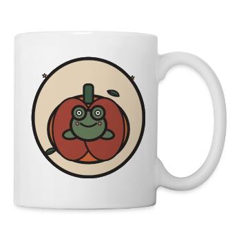 Kawaii frog in pumpkin - Mug - white - Right