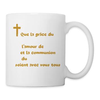 Bible Corinthinens 13:13 Paul Citation Jésus - Mug blanc - blanc - Droite