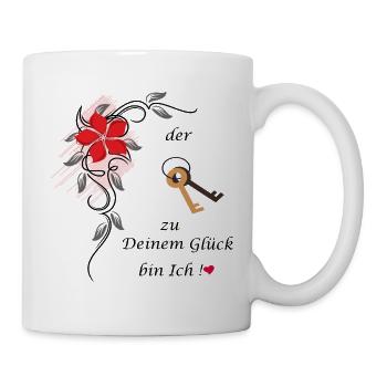 Glück - Tasse - Weiß - Rechts