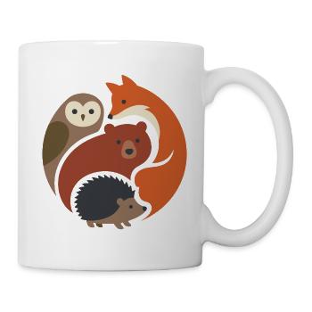 Aventure en plein air - Respectez les habitants - Mug blanc - blanc - Droite