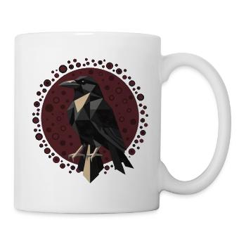 Dark Raven Symbol Graphic Shirt - Mug - white - Right