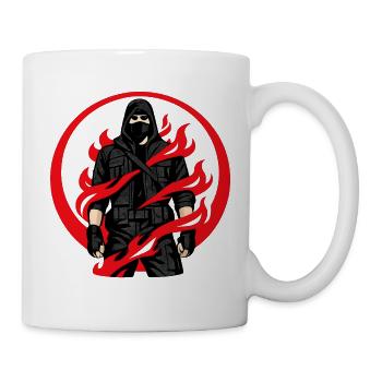 Flames Ninja Circle - Mug - white - Right