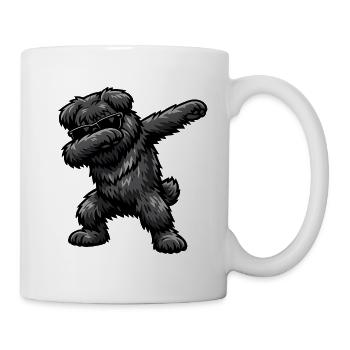 Dabbing Bouvier des Flandres - Mug - white - Right
