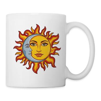 Sun and Moon Combined - Mug - white - Right