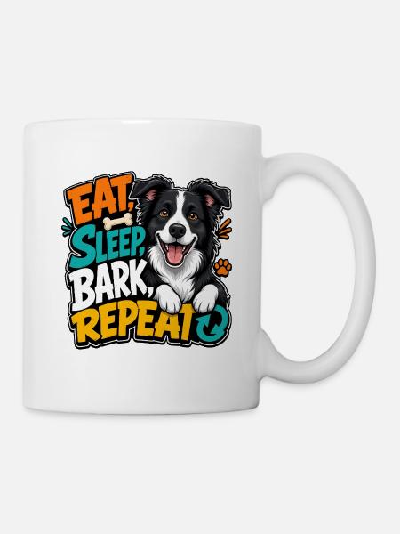 Border Collie - Tasse - Weiß