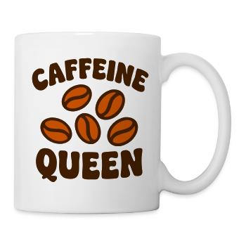 Caffeine Queen Beans Logo - Mug blanc - blanc - Droite