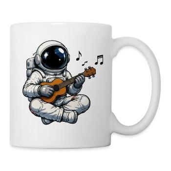 Jeu de guitare astronaute spatial - Mug blanc - blanc - Droite