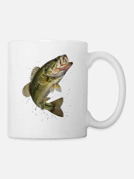Bass in dynamic jump - Mug - white