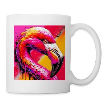 Flamant - Mug blanc - blanc - Droite