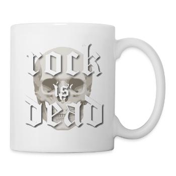 Rock Is Dead Skull Gothic - Mug - white - Right