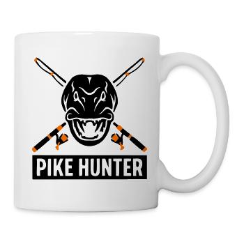 Graphique des cannes à pêche en brochet - Mug blanc - blanc - Droite