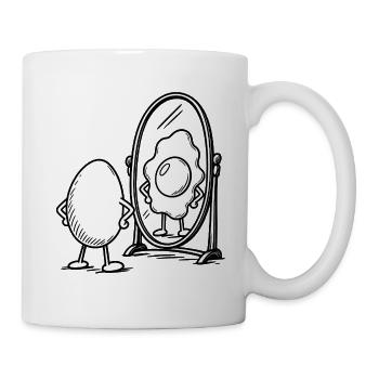 Pun with egg - Mug - white - Right