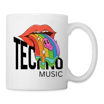 Rainbow Melted Smile Tongue - Mug - white - Right