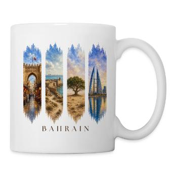Bahrain Urlaub Travel – Orient & Moderne Motiv - Tasse - Weiß - Rechts