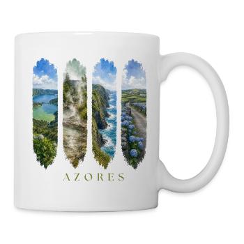 Azoren Urlaub Travel – Portugal Natur Motiv - Tasse - Weiß - Rechts