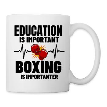 Funny Boxing Gift for Boxer and Boxing Coach - Mug - white - Right