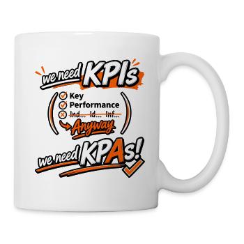 KPI Motivation graphique - Mug blanc - blanc - Droite