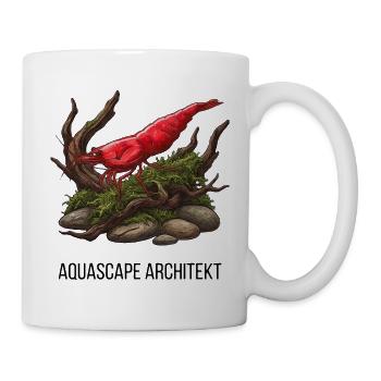 Aquascape Architekt - Red Sakura Garnele - Tasse - Weiß - Rechts