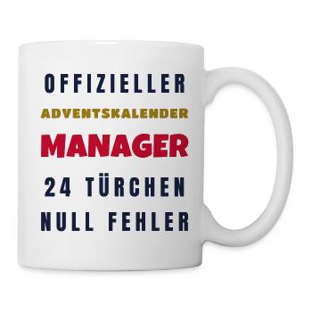 Adventskalender Manager 24 Türchen Adventszeit - Tasse - Weiß - Rechts