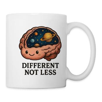 Espace cérébral cosmique avec des planètes - Mug blanc - blanc - Droite