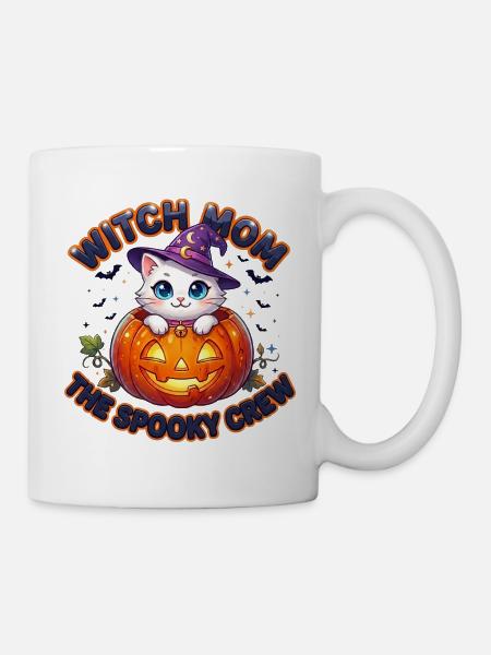 Witch Mom The Spooky Crew - Tasse - Weiß