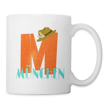 Retro Design M München - Tasse - Weiß - Rechts