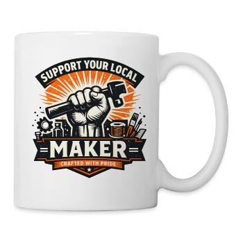 Unterstütze Lokalen Maker - Tasse - Weiß - Rechts