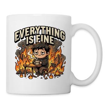 Alles ist in Ordnung - Tasse - Weiß - Rechts