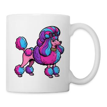 Neon Pudel Couture - Tasse - Weiß - Rechts
