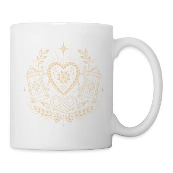 Volksfest Herz – Bierfest Symbol Motiv - Tasse - Weiß - Rechts