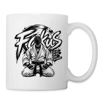 Fokus-Kampfsport - Tasse - Weiß - Rechts