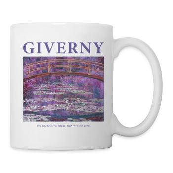 Wasserlilien Impressionismus Kunst Giverny - Tasse - Weiß - Rechts