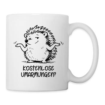 Igel - Kostenlose Umarmungen?  - Tasse - Weiß - Rechts