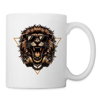 DJ LION - Tasse - Weiß - Rechts