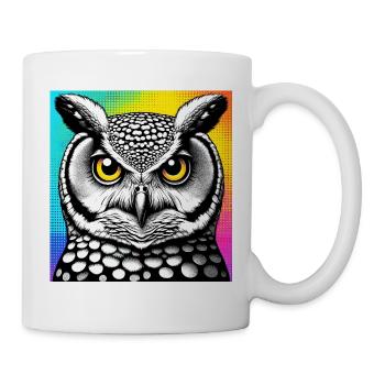 Eule - Tasse - Weiß - Rechts