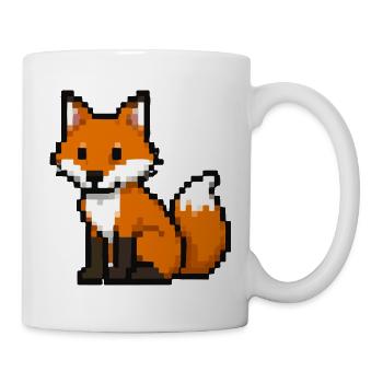 Pixel Fuchs - Tasse - Weiß - Rechts
