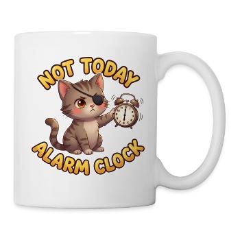 FMorgenmuffel Katze Fiete – Not Today - Tasse - Weiß - Rechts