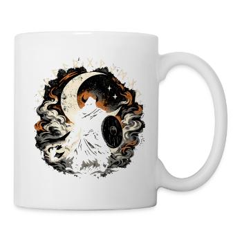 Mondkrieger im Nebelkreis - Tasse - Weiß - Rechts