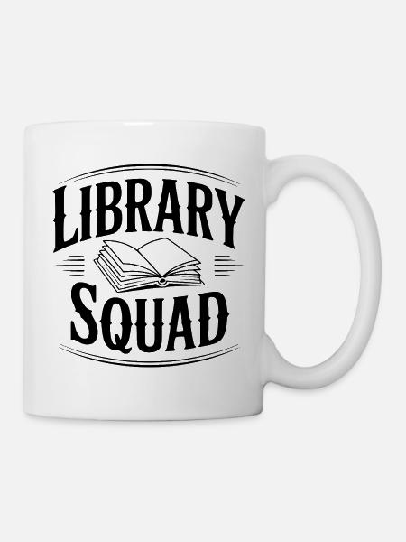 Bibliotheksteam - Tasse - Weiß